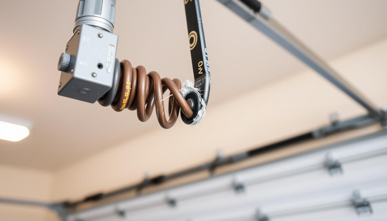 Broken garage door spring in Fort Lauderdale home